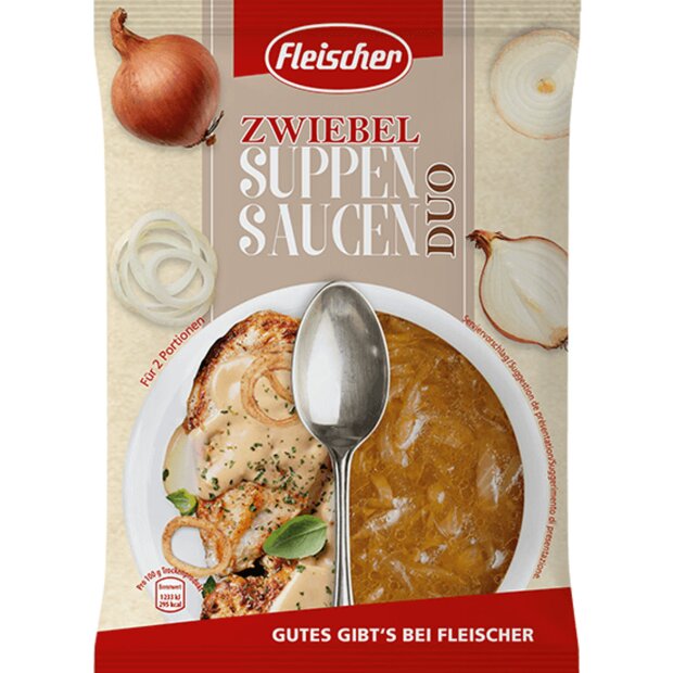 Zwiebel Suppen & Saucen Duo 40g - Fleischer