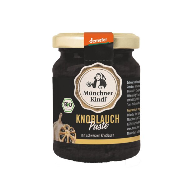 Schwarze Knoblauchpaste Bio 125ml - Münchner Kindl Senf