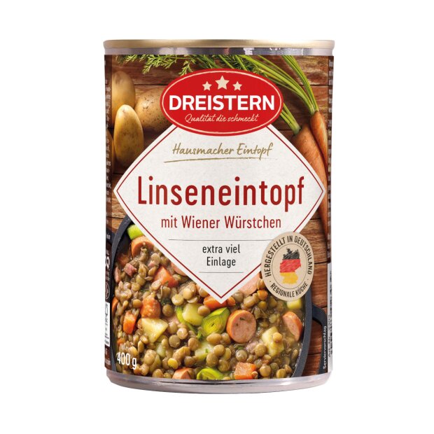 Linseneintopf mit Wiener 400g - DREISTERN