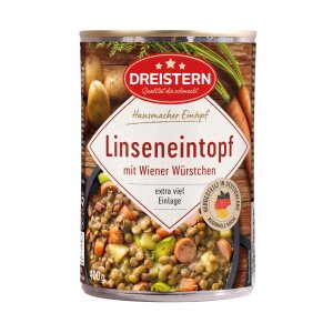 Linseneintopf mit Wiener 400g - DREISTERN