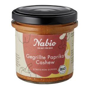 Gegrillte Paprika Cashew Aufstrich BIO 135g - Nabio