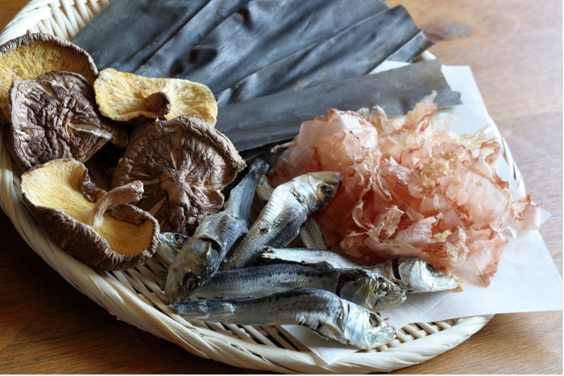 traditionelle japanische Lebensmittel mit Umami